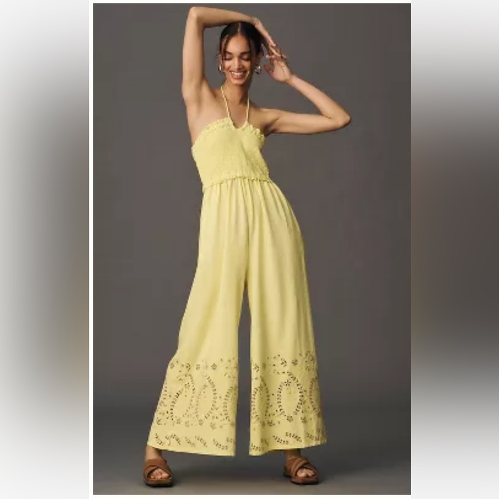 Anthropologie Eyelet Jumpsuit - Brand New With Tags. Size S